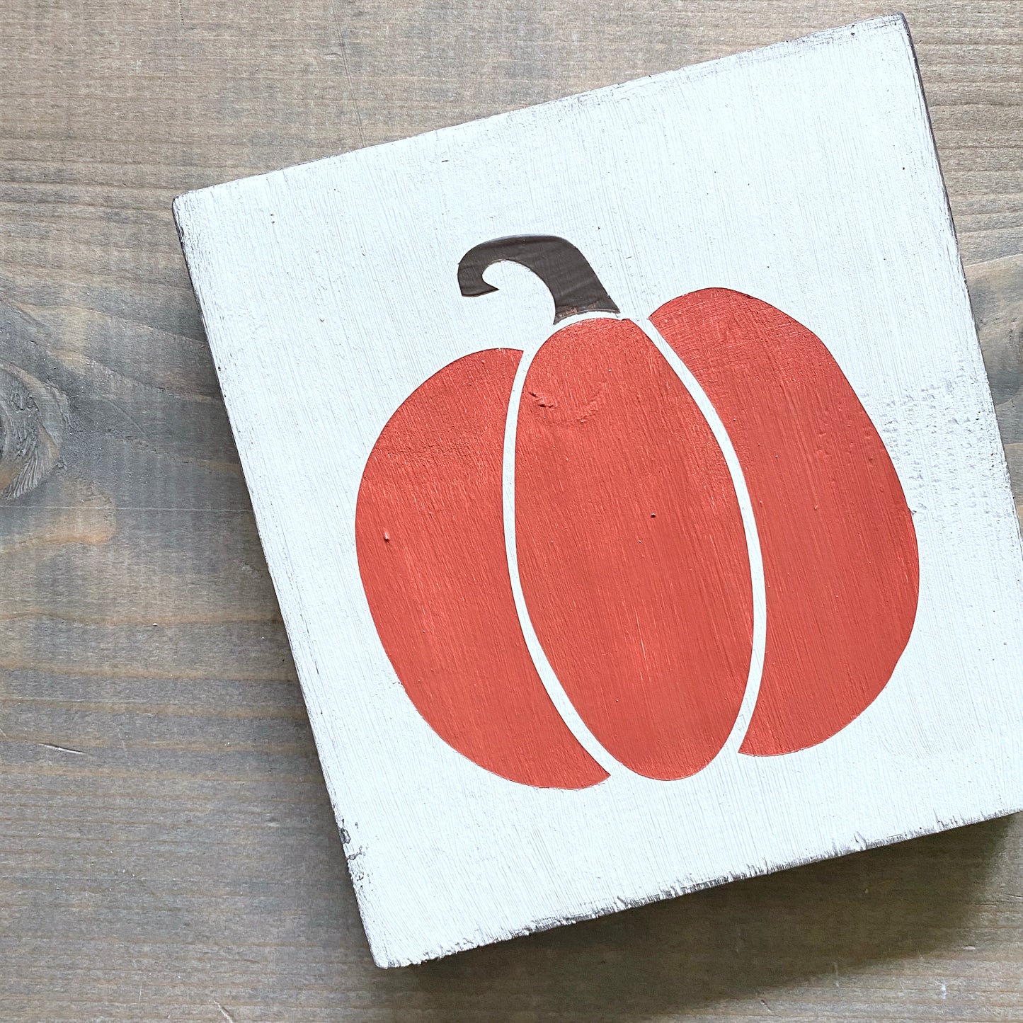 Pumpkin sign in orange modern cottage farmhouse vintage store boutique wholesale decor