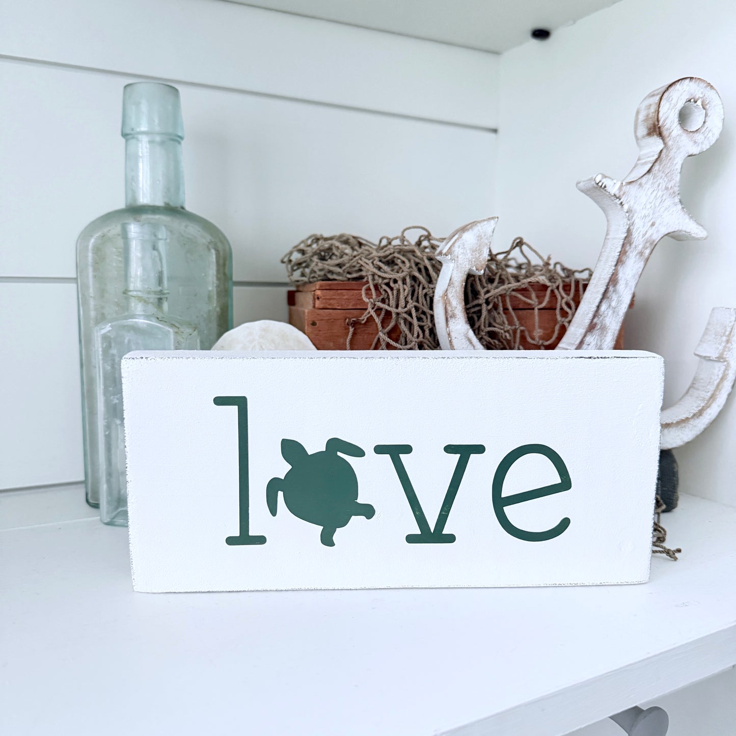 Small Love Sea Turtle Sign