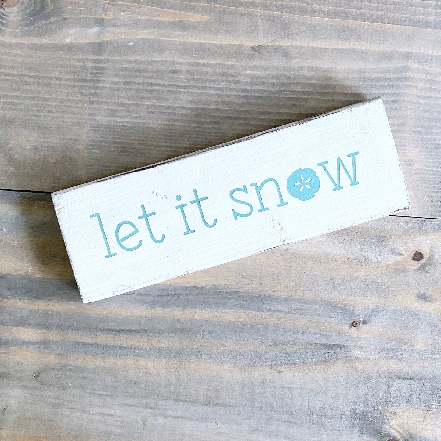 Let it snow Sand Dollar sign