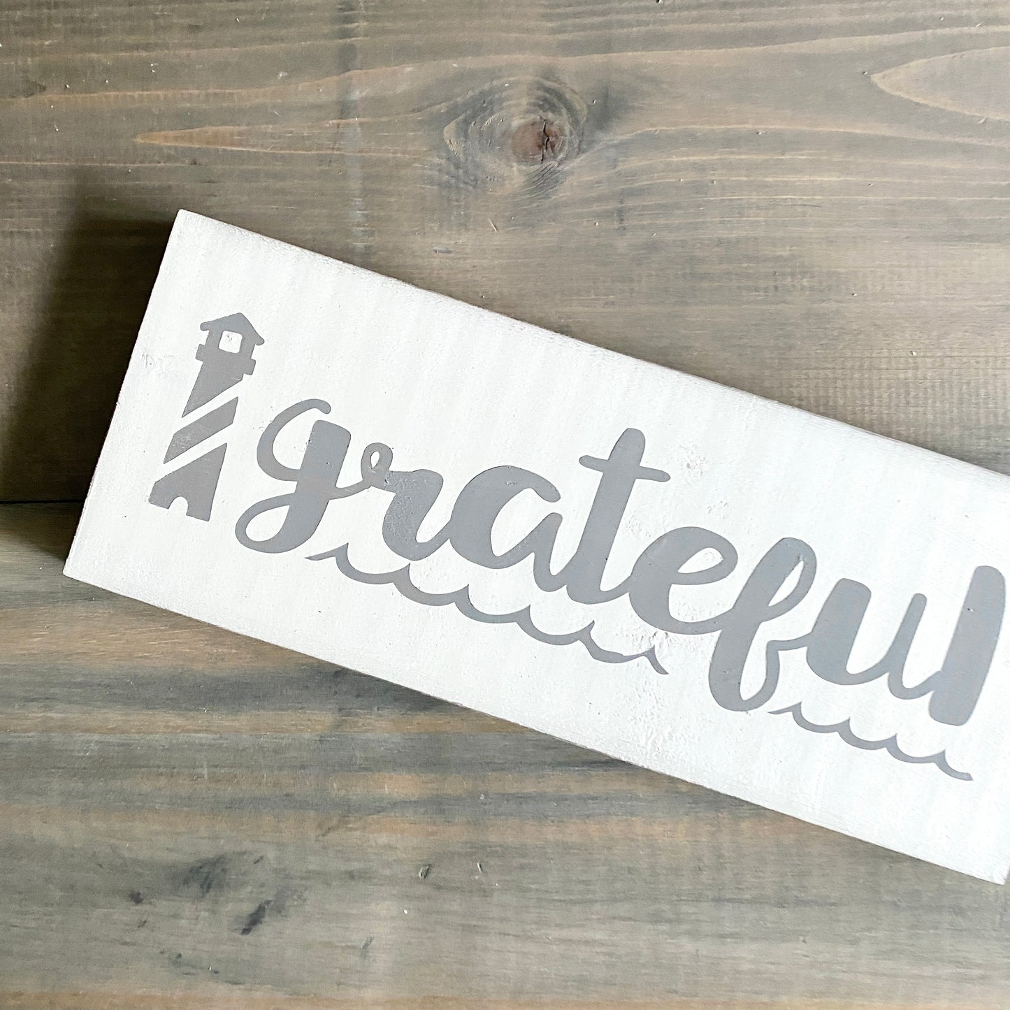 Grateful Lighthouse sign