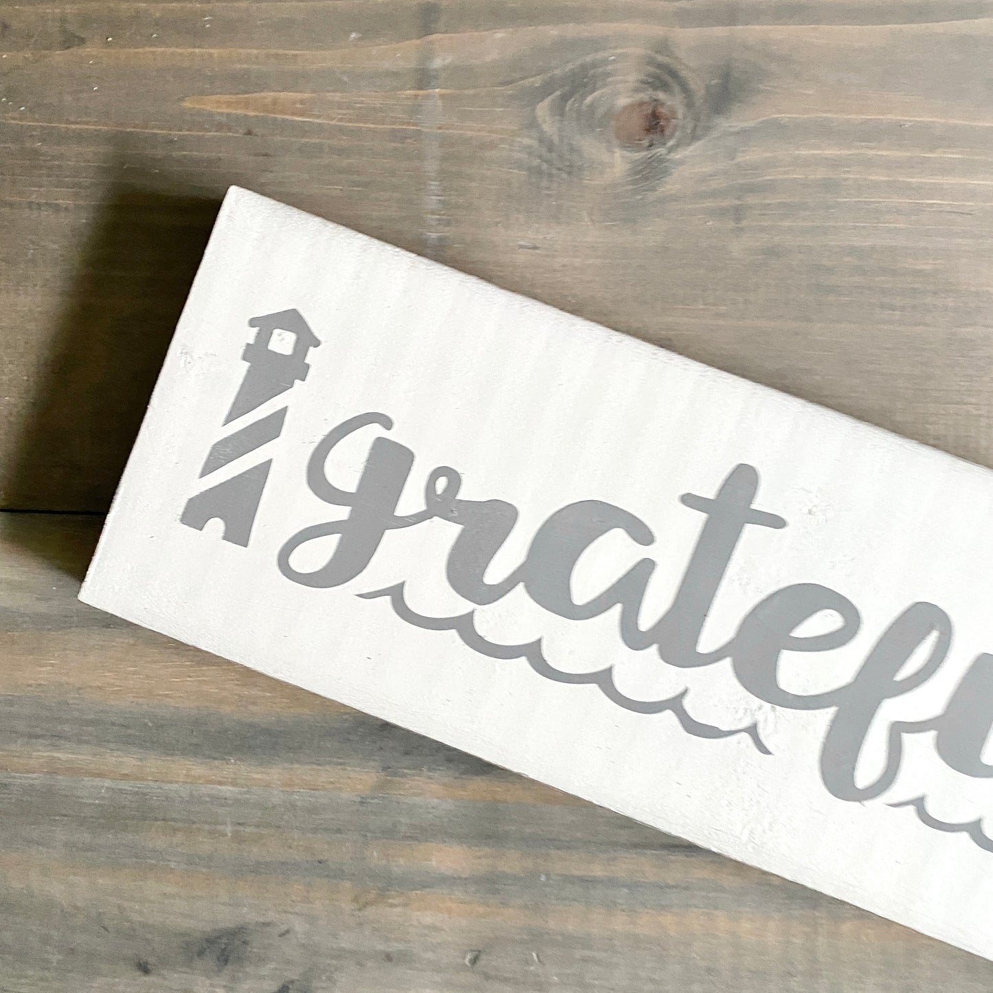 Grateful Lighthouse sign