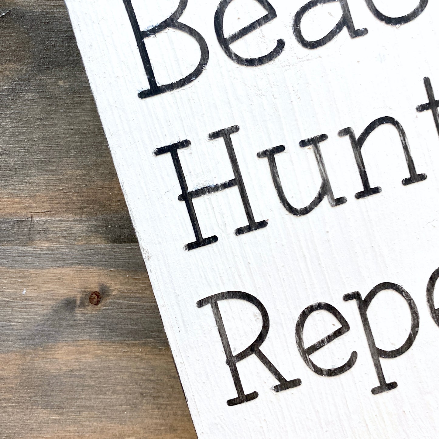 Coffee Beach Hunt Sea Glass Repeat Sign