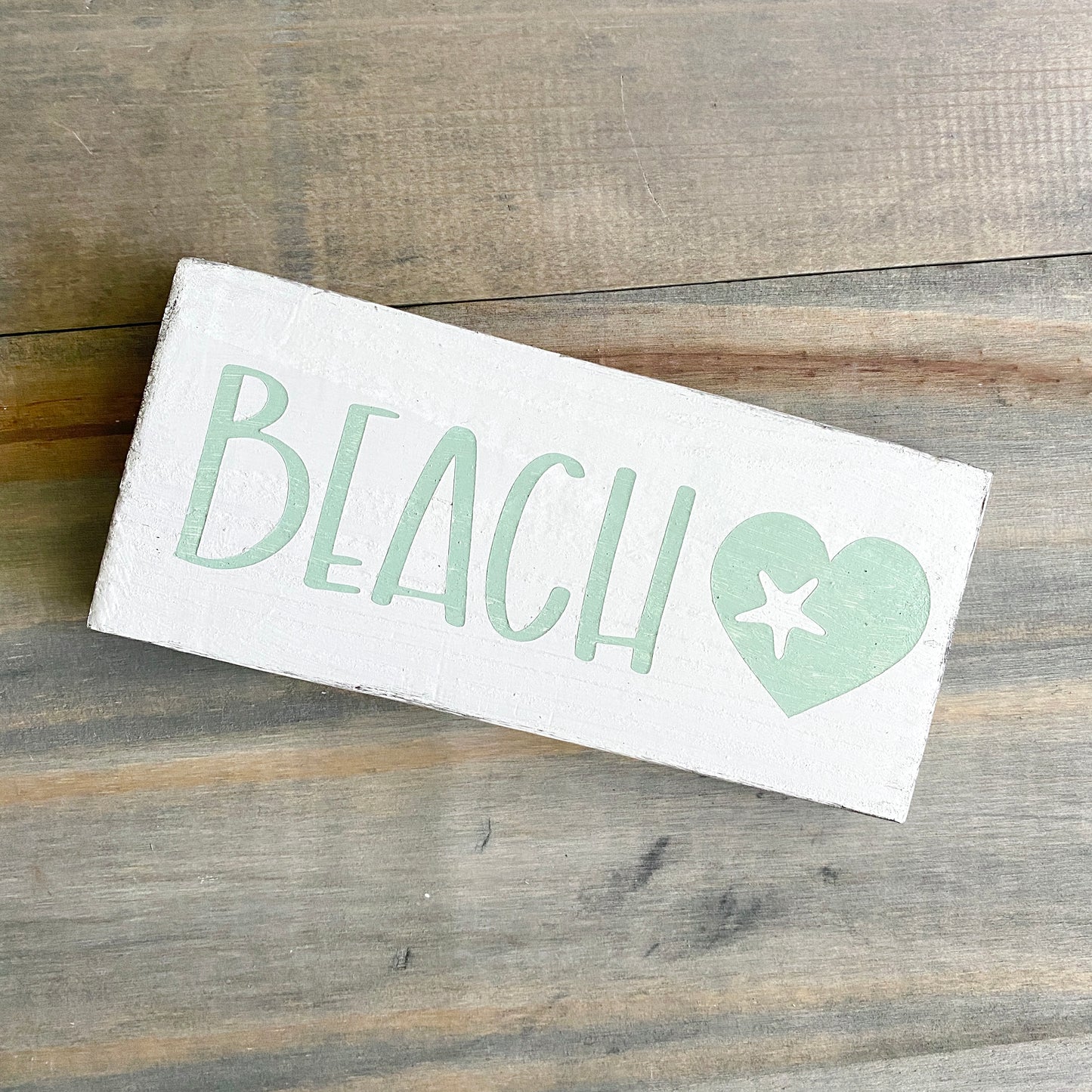 Beach heart sign
