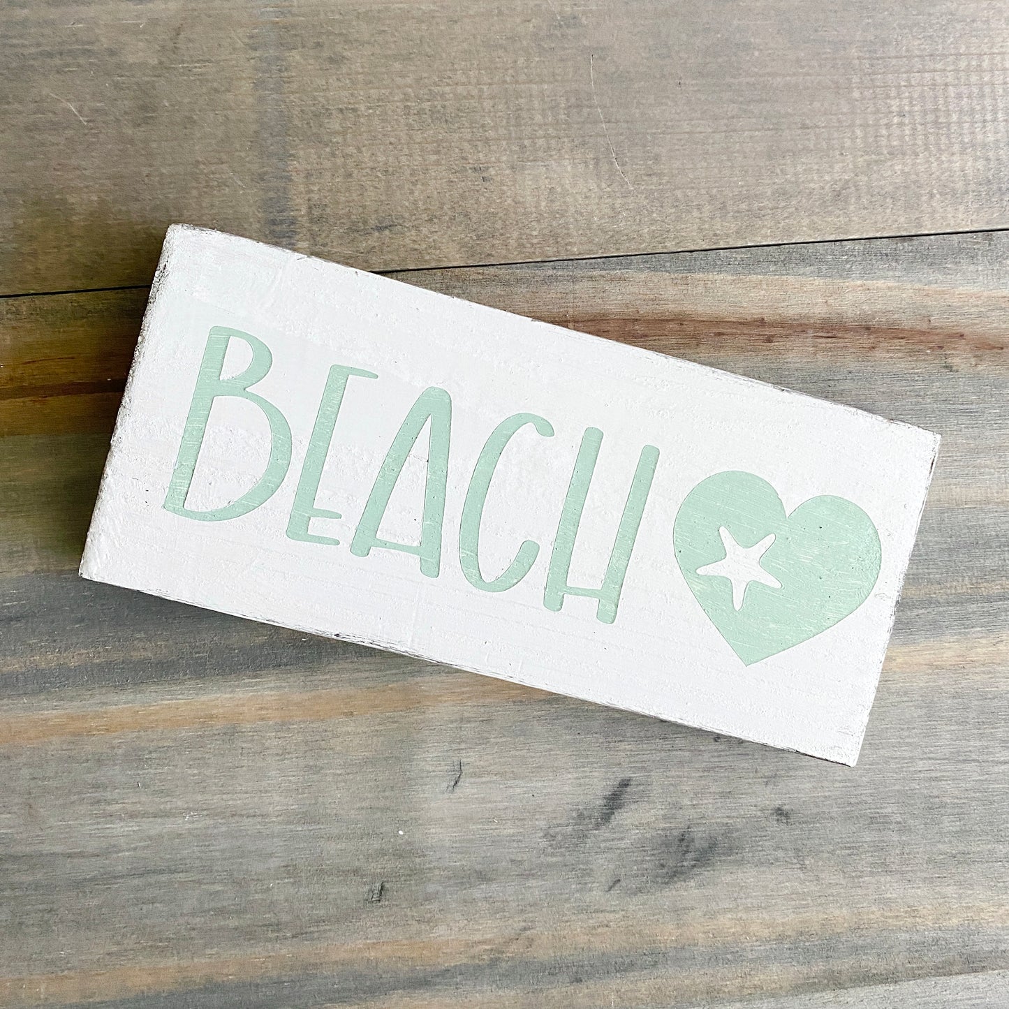 Beach heart sign