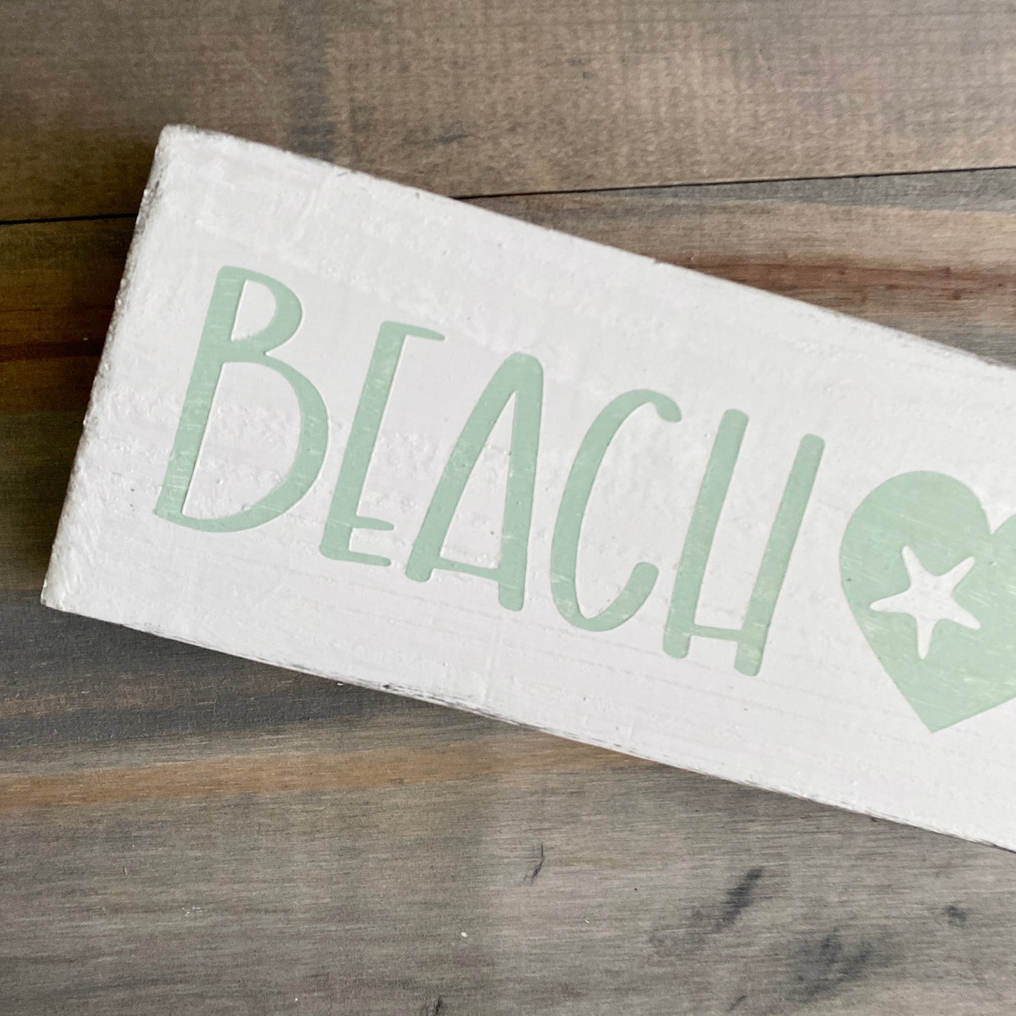 Beach heart sign