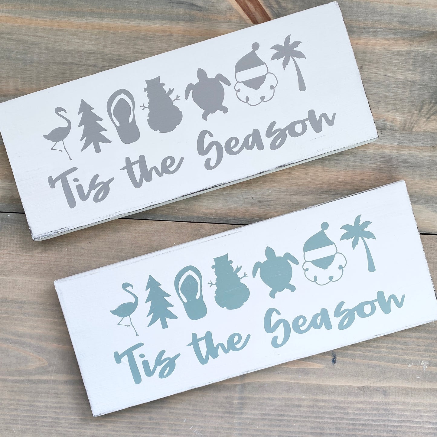 tis the season wood sign