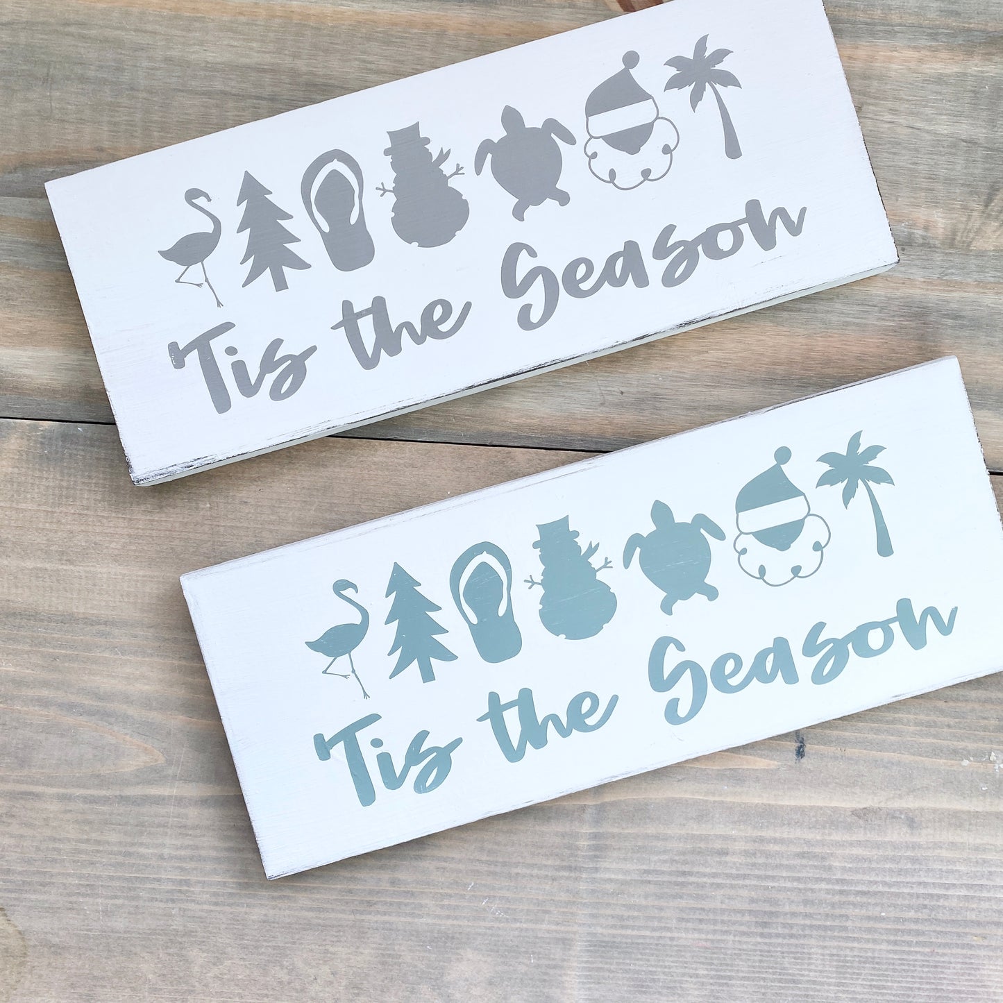 tis the season wood sign