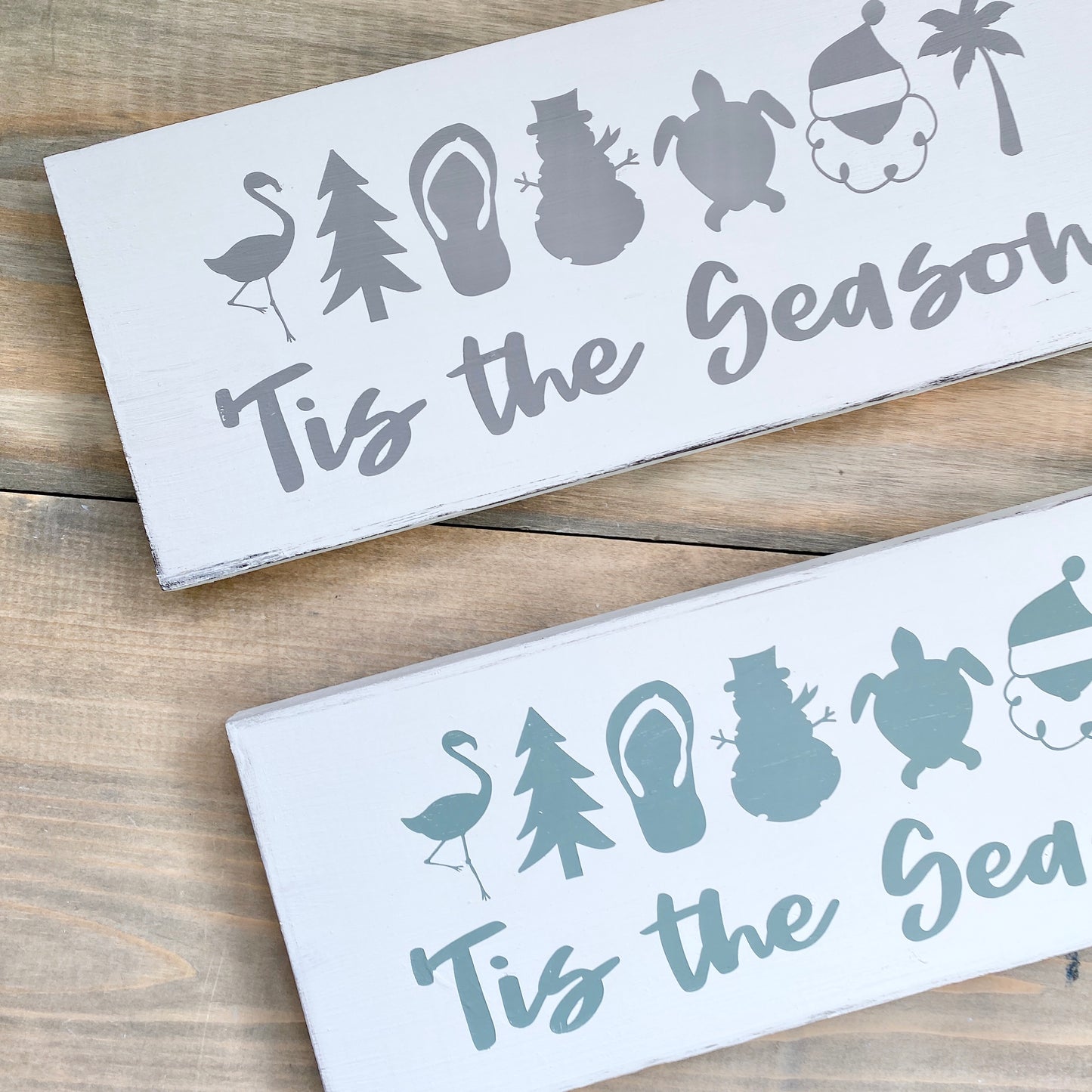 tis the season wood sign
