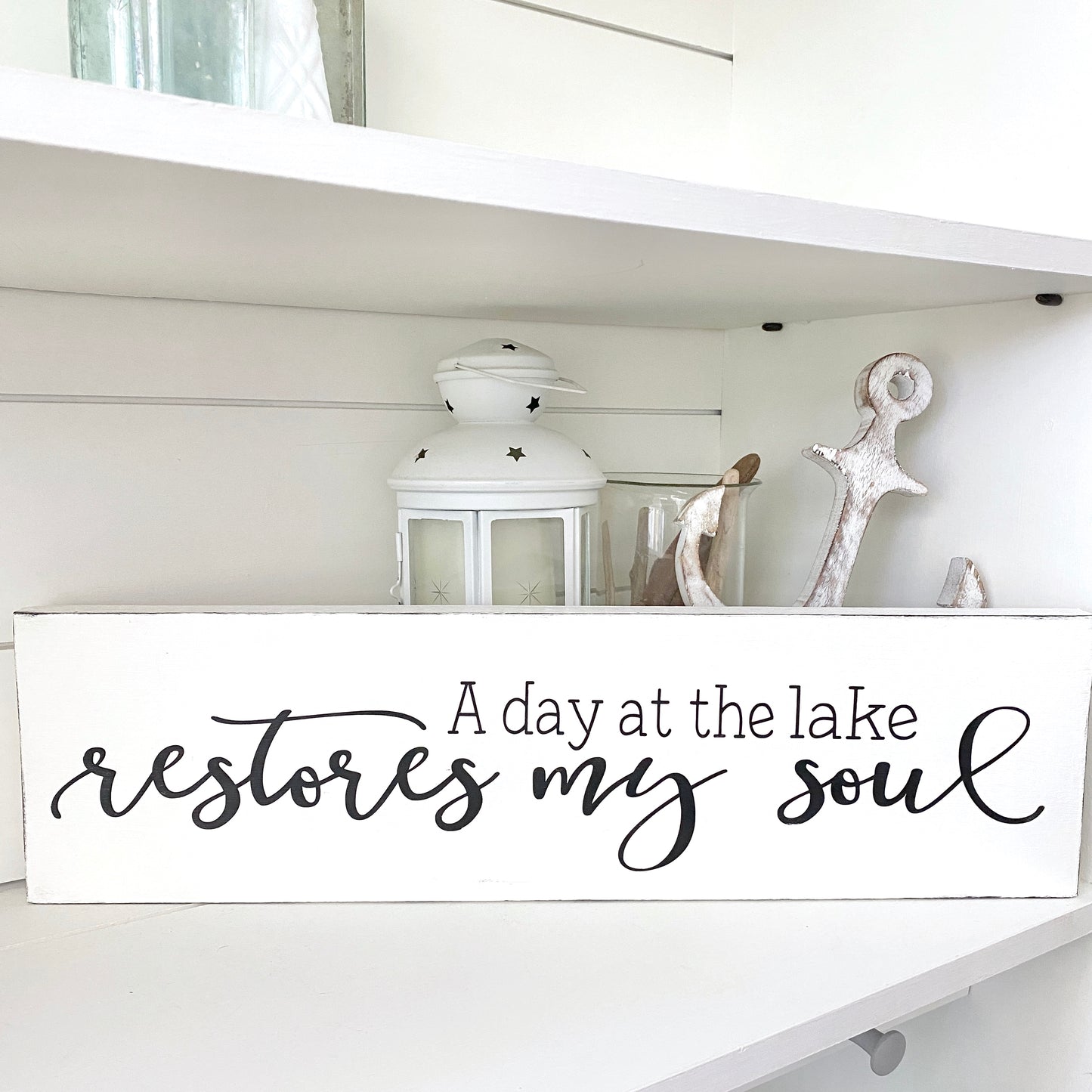 a day at the lake restores my soul sign