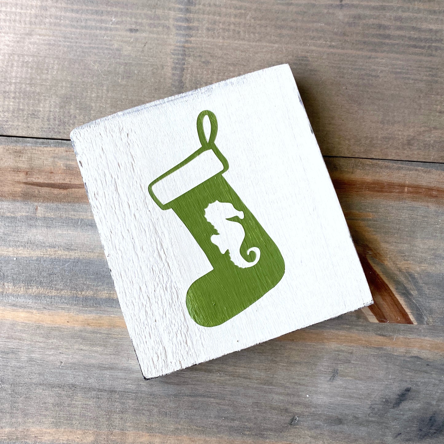 Seahorse Stocking Sign