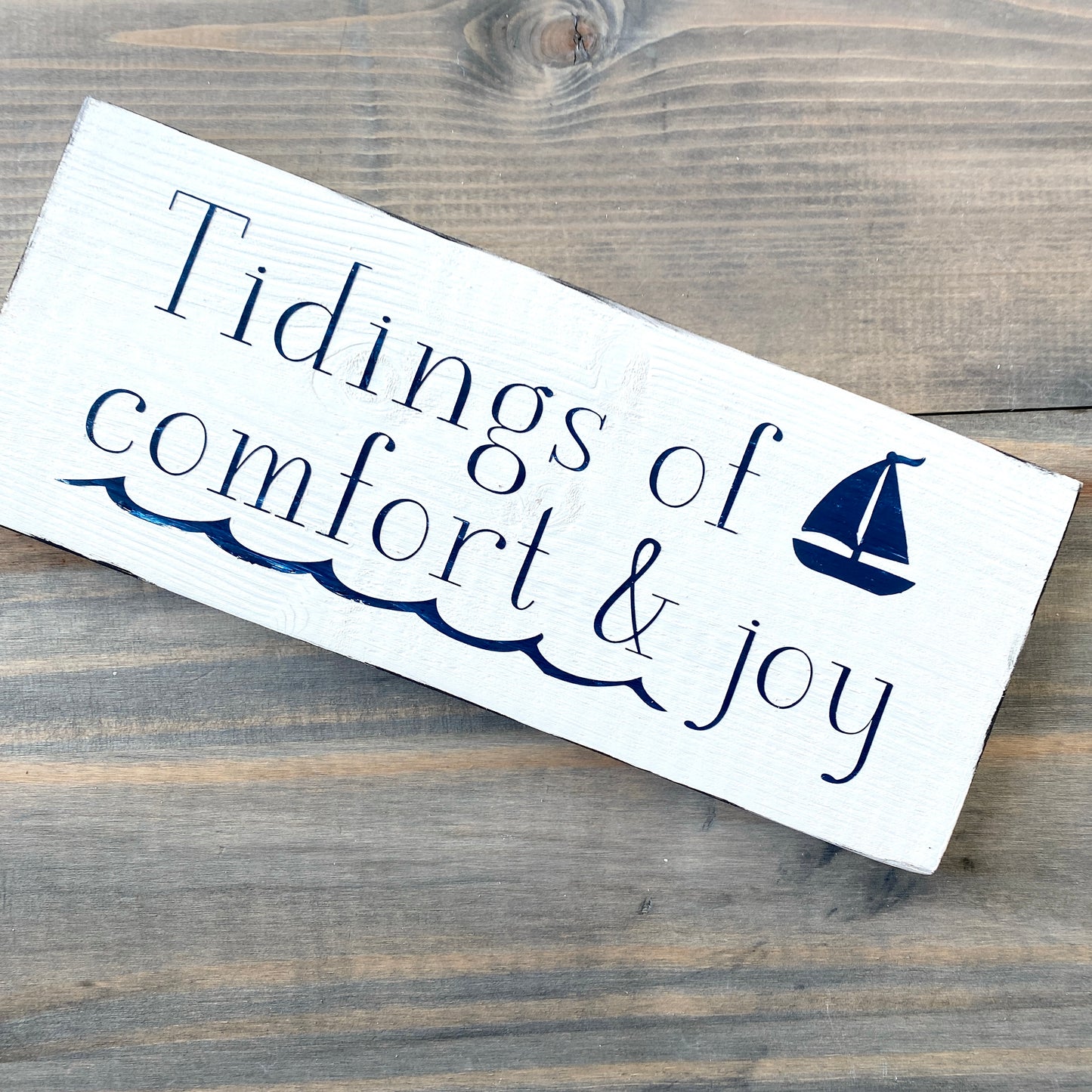 Tidings of comfort & joy sign