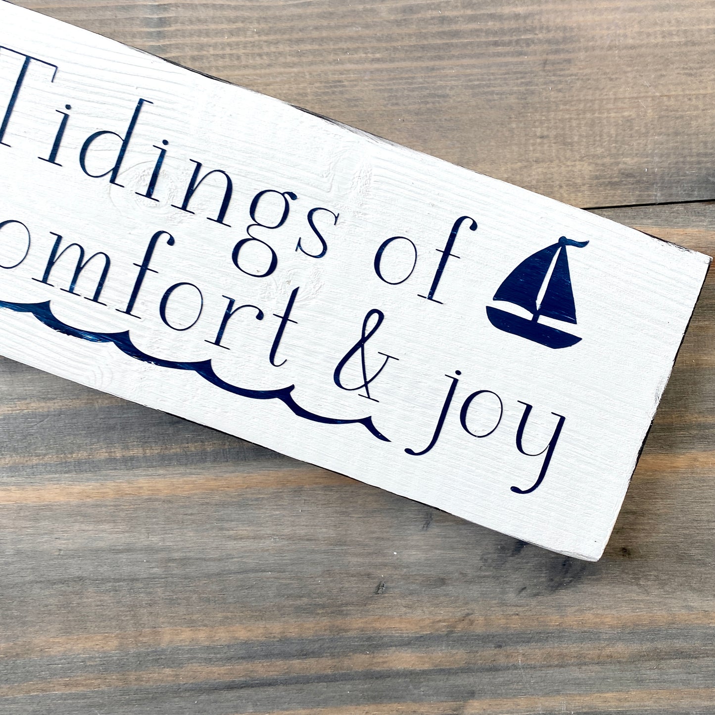 Tidings of comfort & joy sign