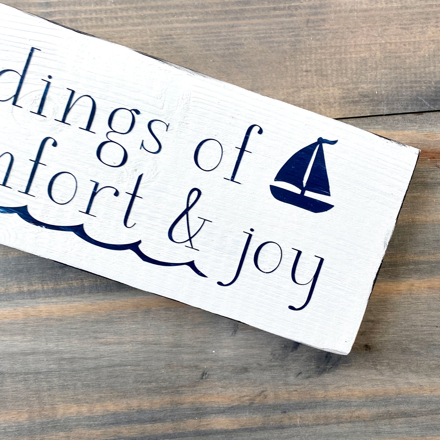 Tidings of comfort & joy sign