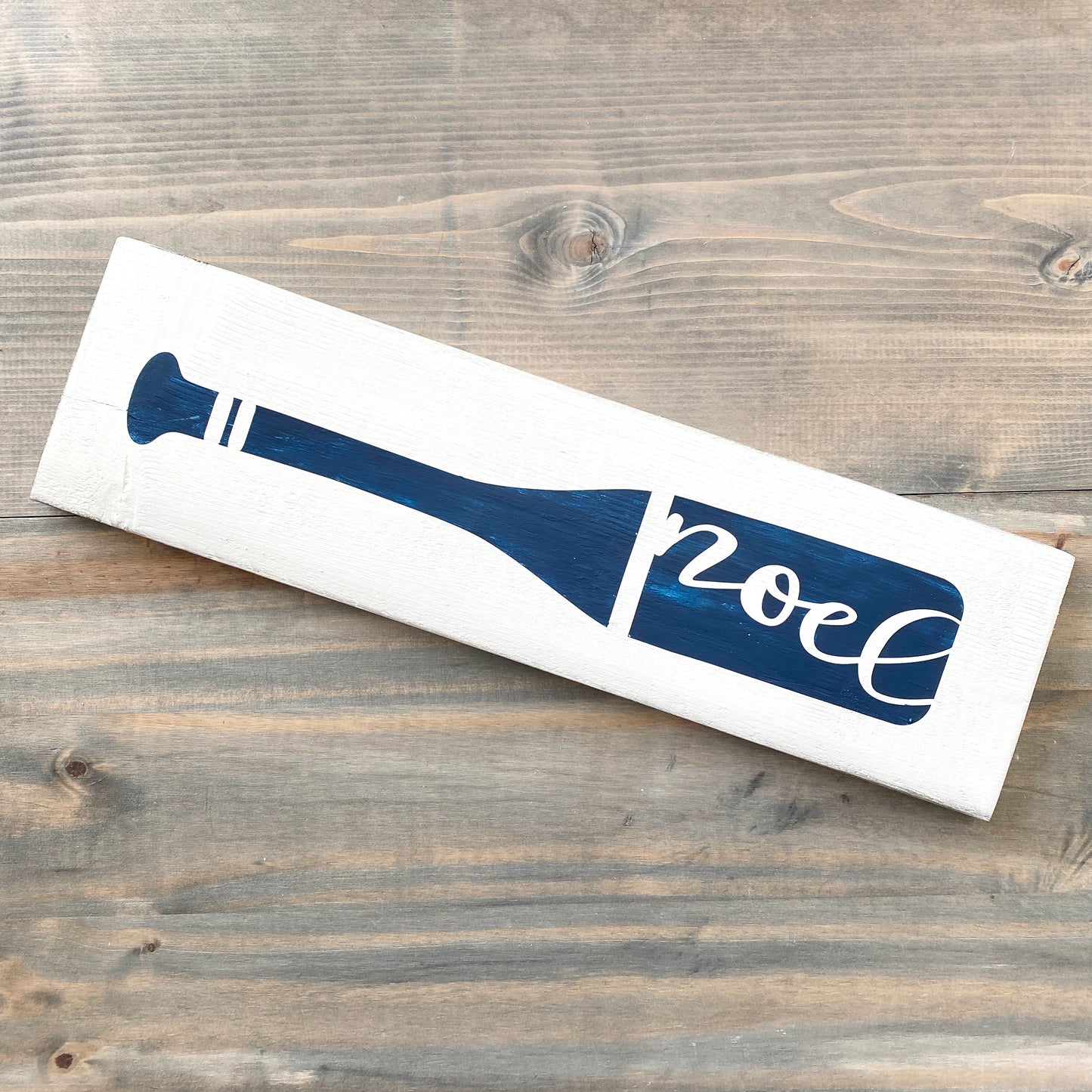 Noel Boat Oar Sign