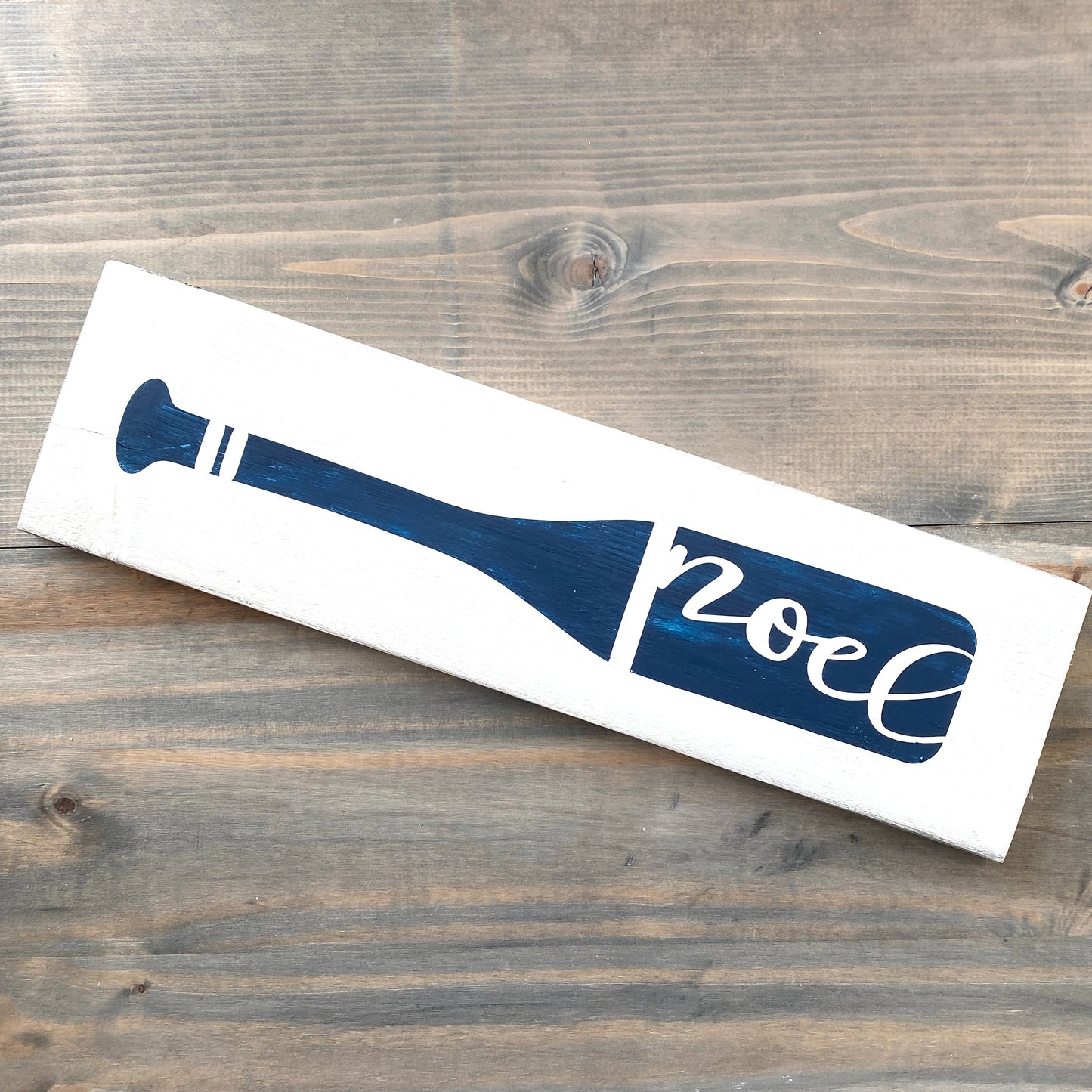 Noel Boat Oar Sign