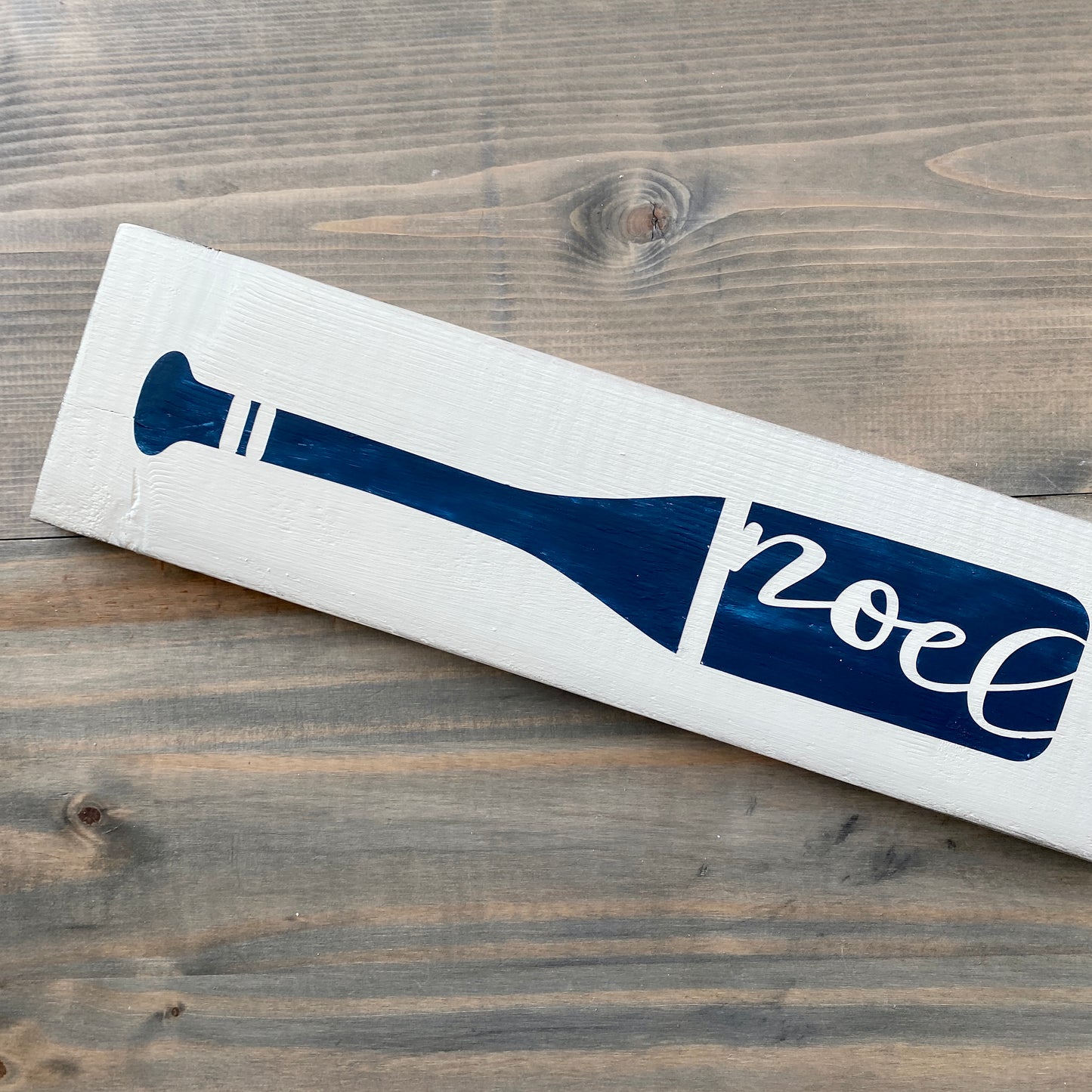 Noel Boat Oar Sign