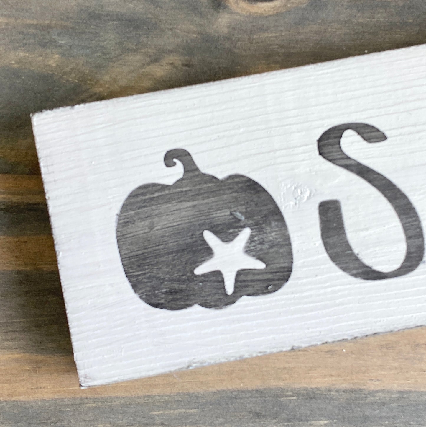 Sea Pumpkin Sign, 6 x 6in