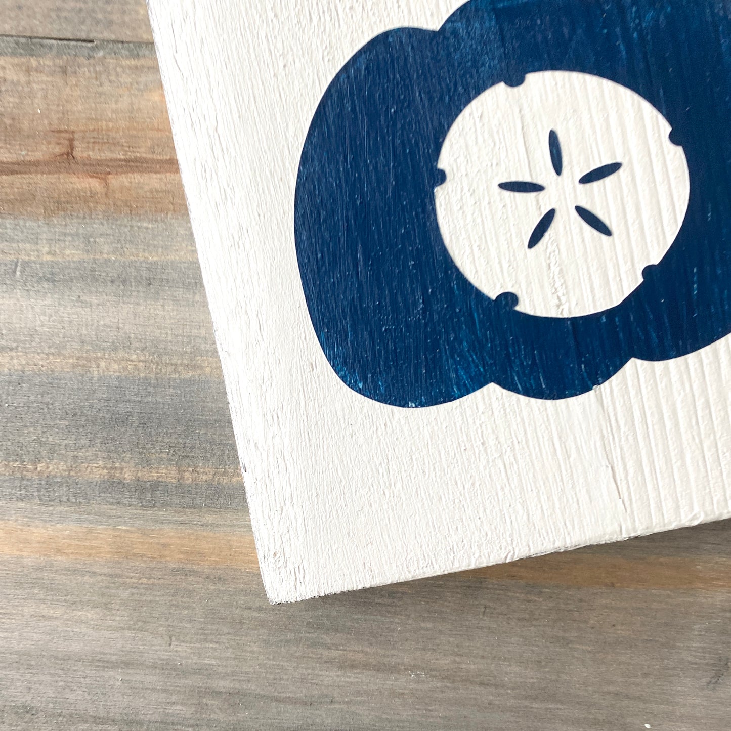 Sand Dollar Pumpkin Sign, 6 x 6in