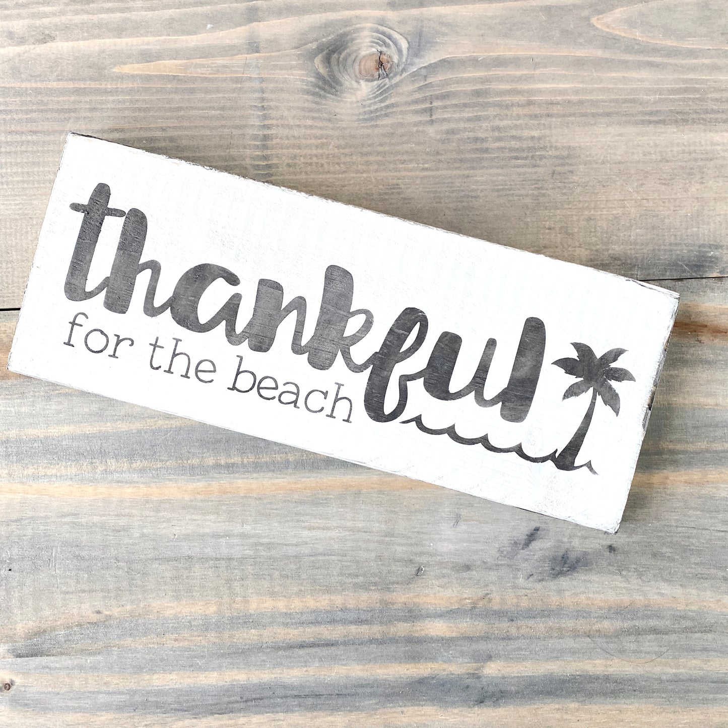 Thankful for the Beach Sign