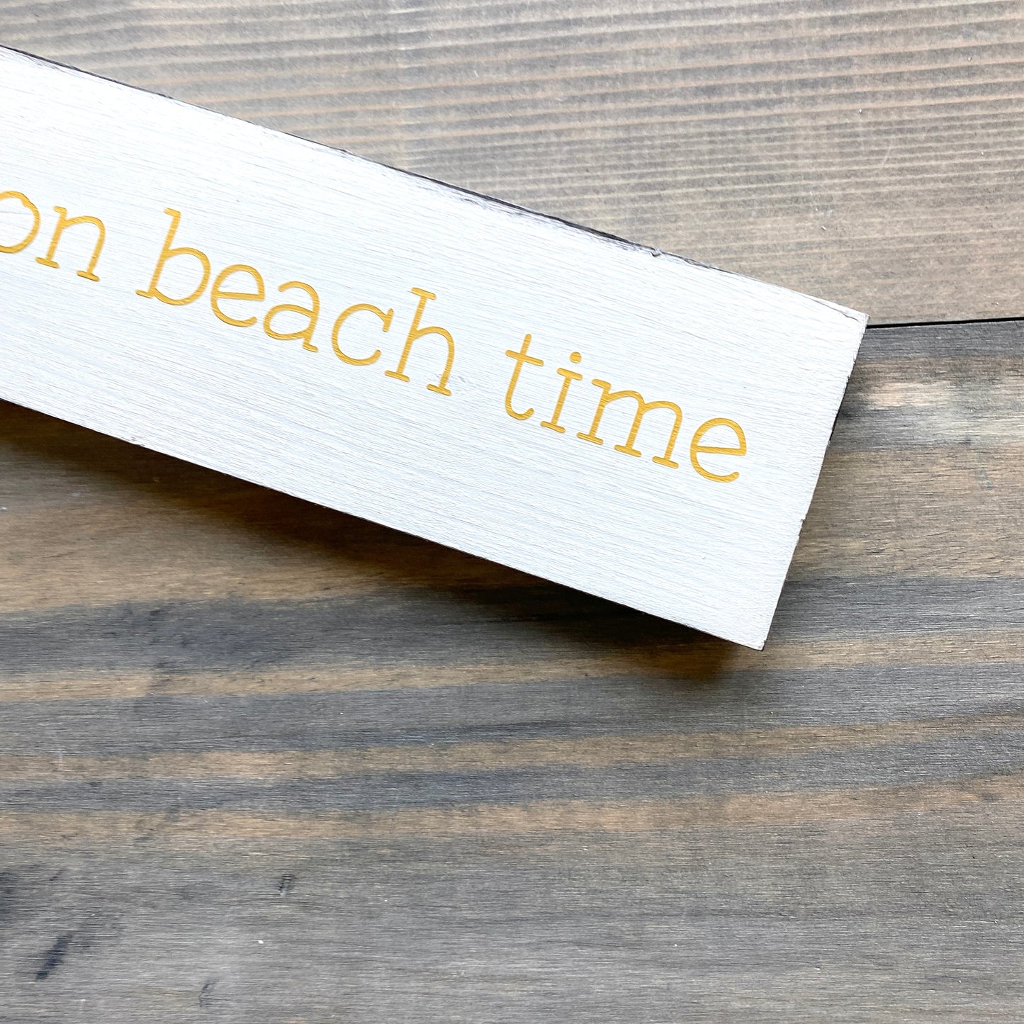 On Beach Time Sign