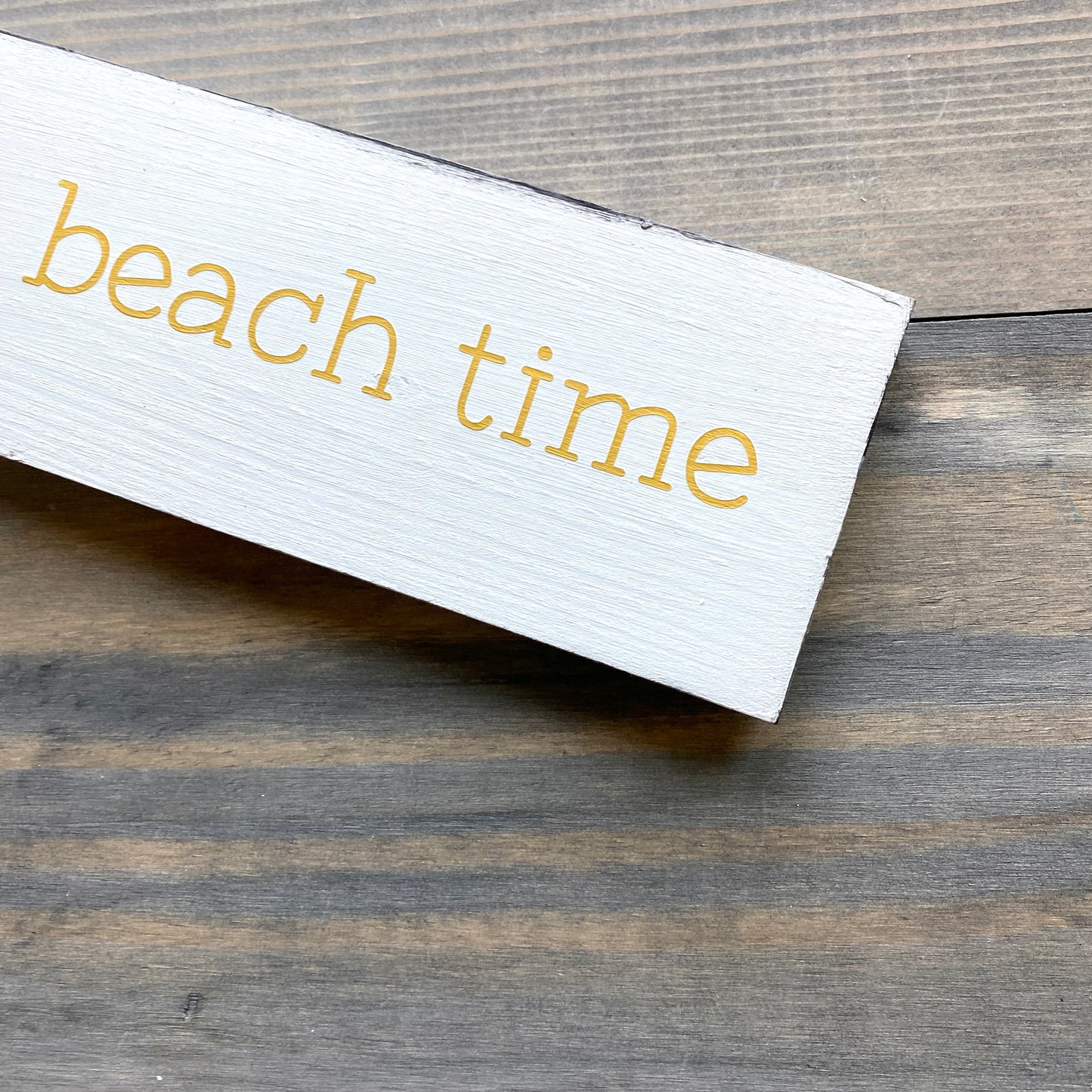 On Beach Time Sign