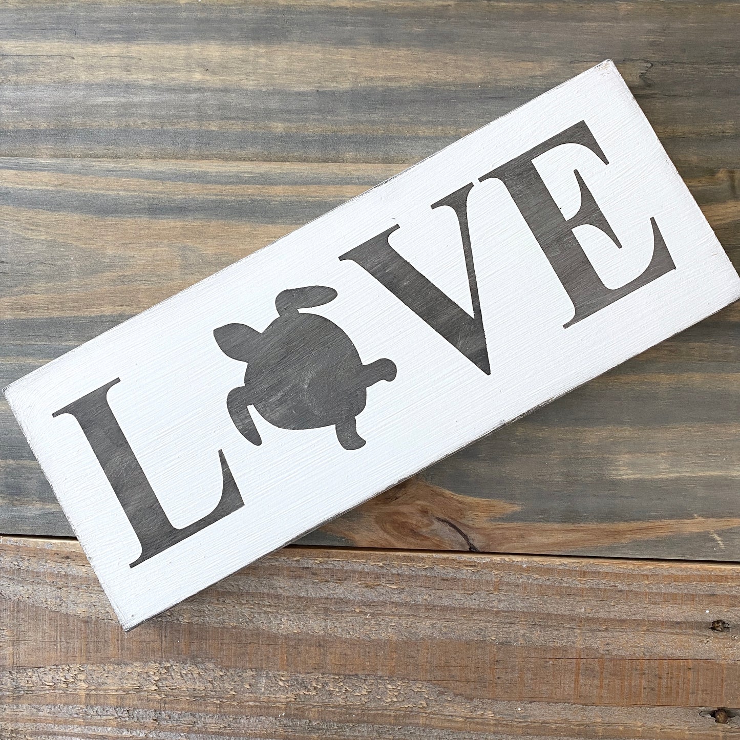 Sea Turtle Love Sign