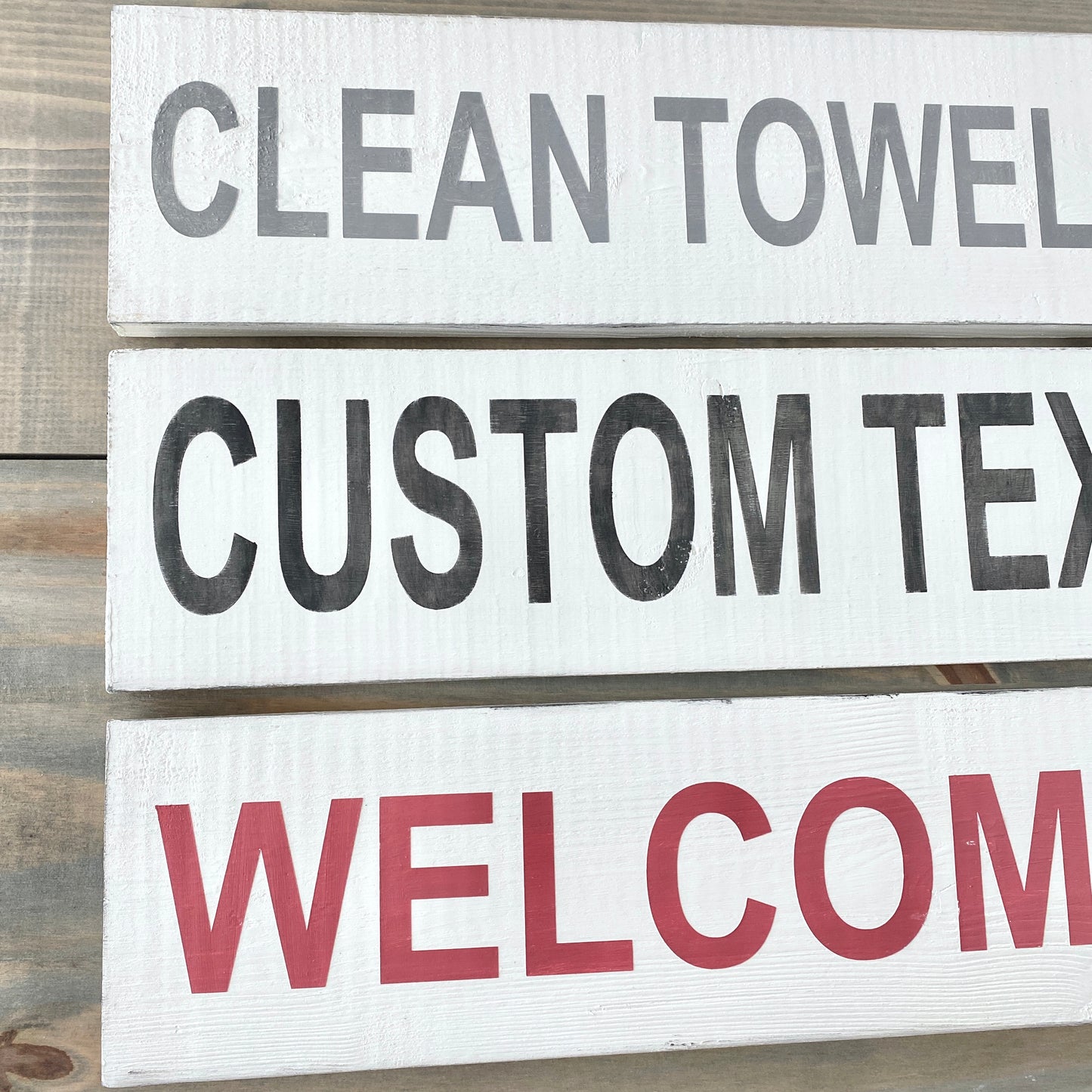 CUSTOM Large Word Sign