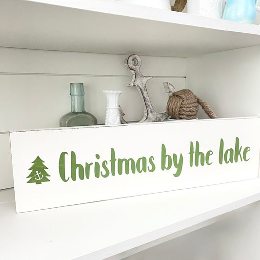 Christmas By The Lake Sign