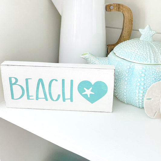 Beach heart sign