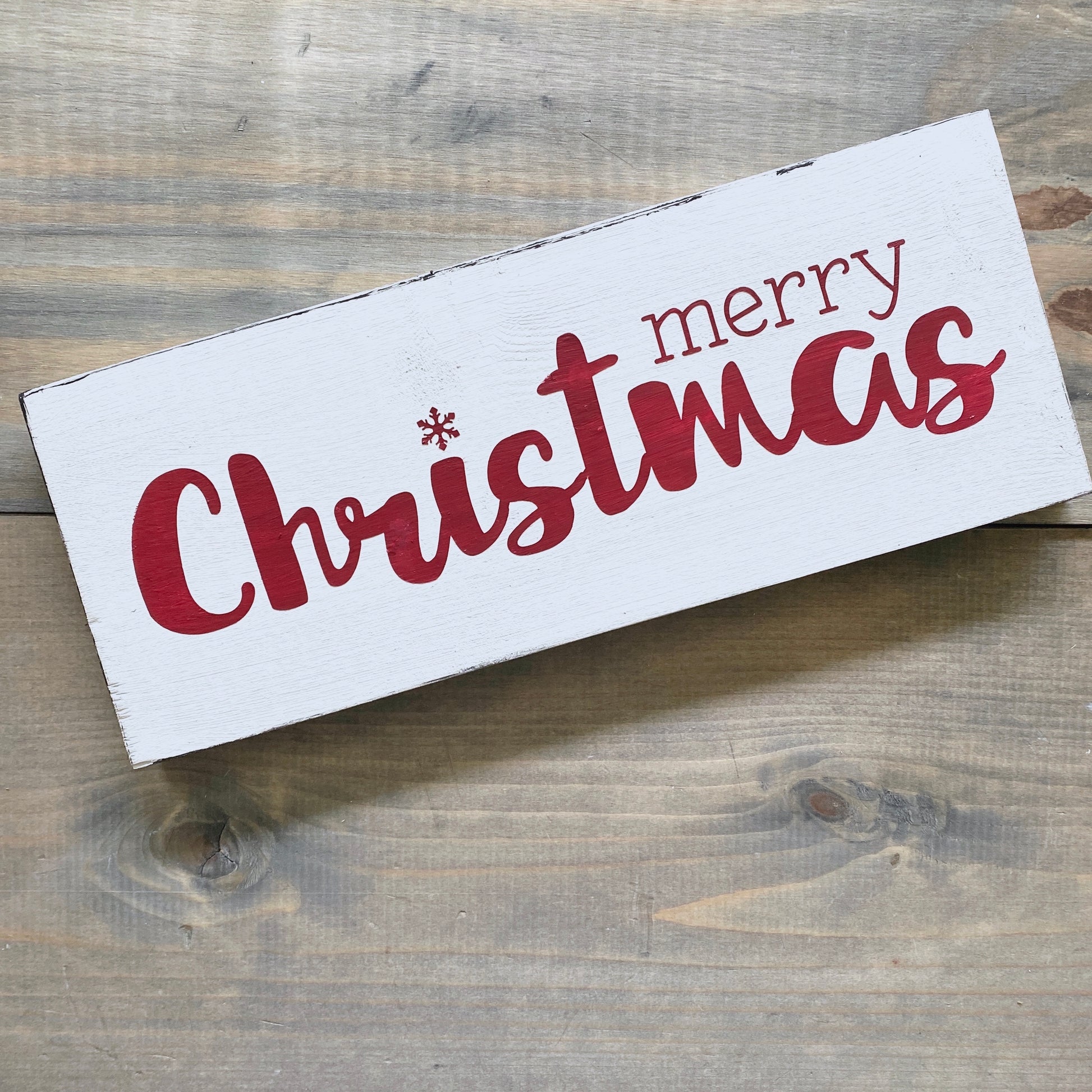 Merry Christmas sign in red, holiday decor modern cottage farmhouse vintage store boutique wholesale decor