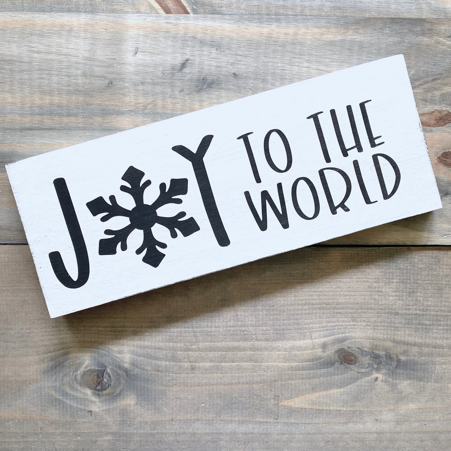 Joy to the world sign in black christmas, holiday decor modern cottage farmhouse vintage store boutique wholesale decor