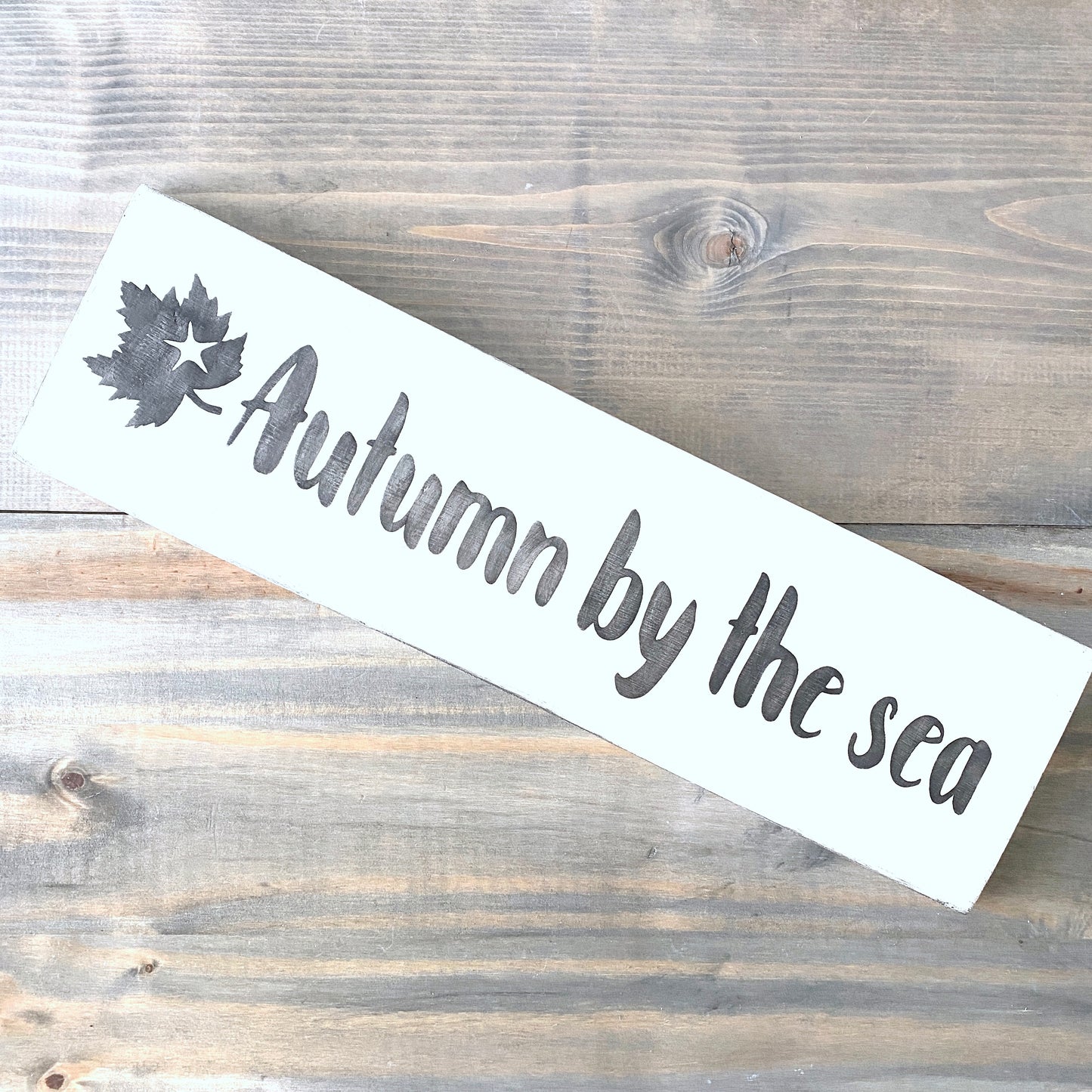 Autumn By The Sea Sign