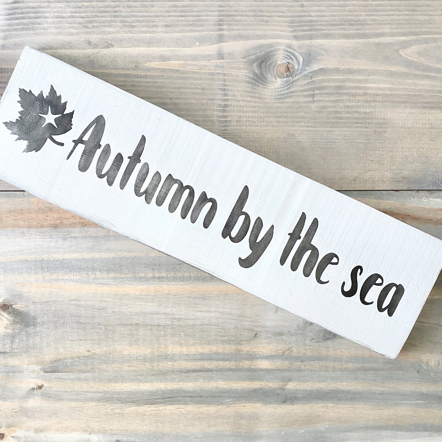 Autumn By The Sea Sign