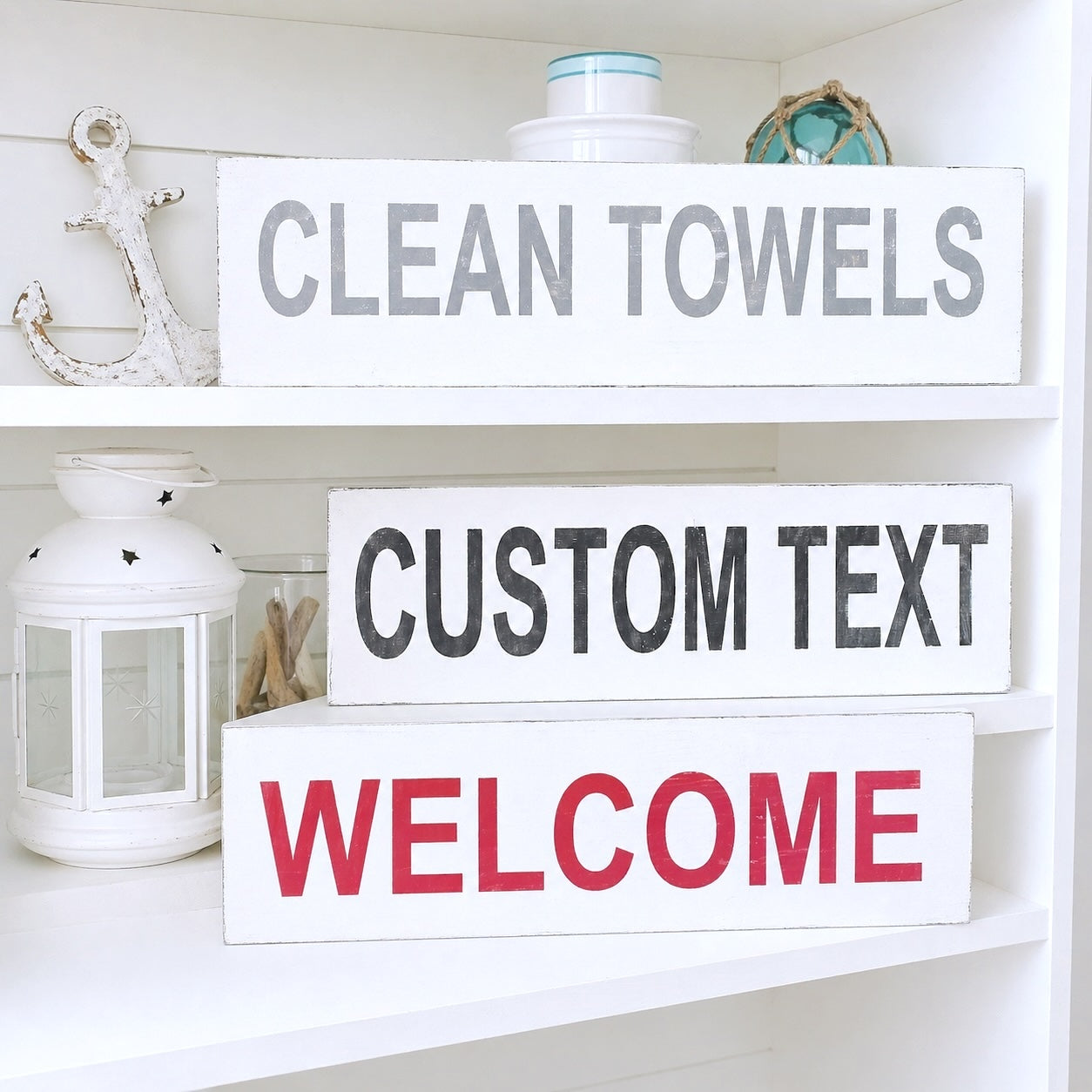 CUSTOM Large Word Sign