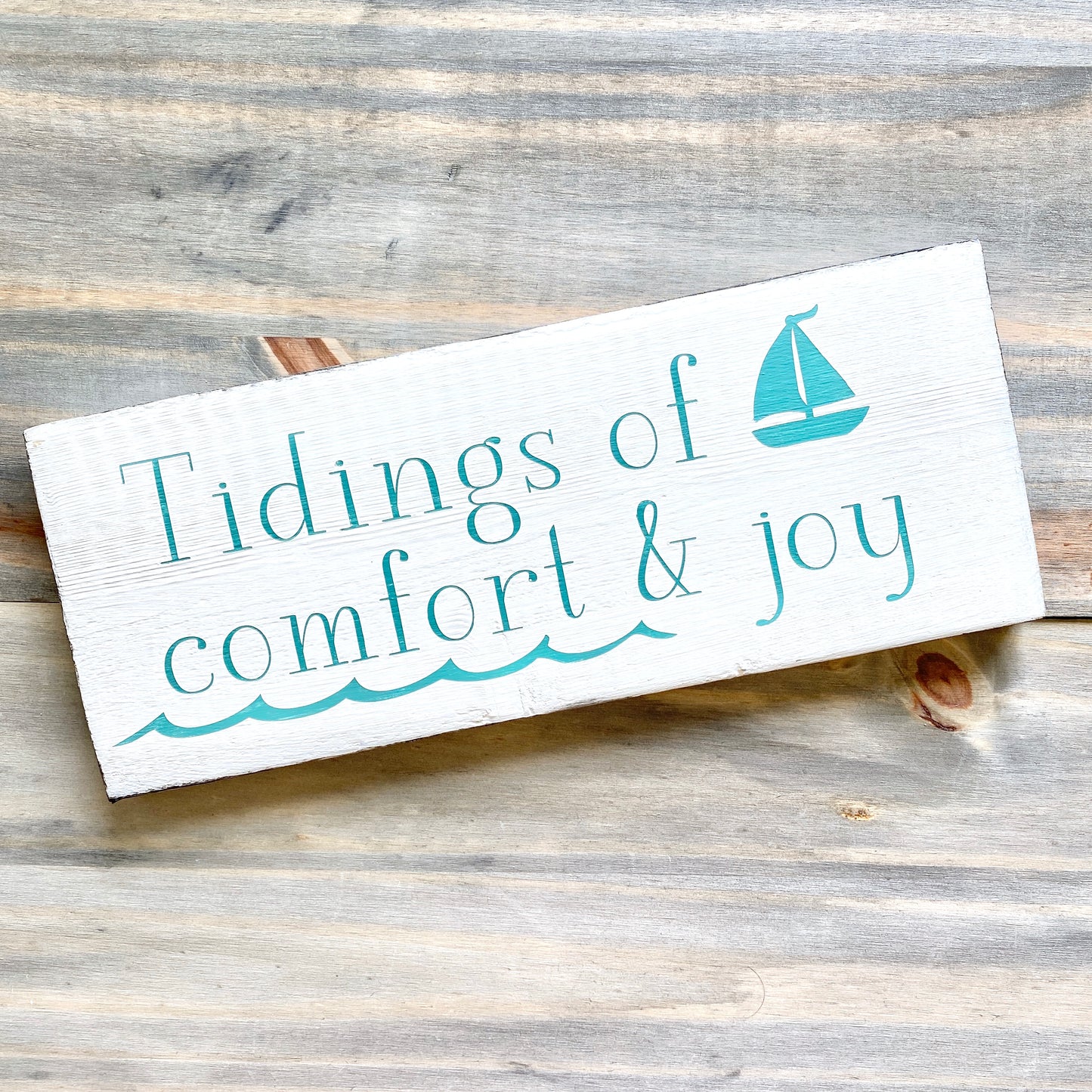 Tidings of comfort & joy sign