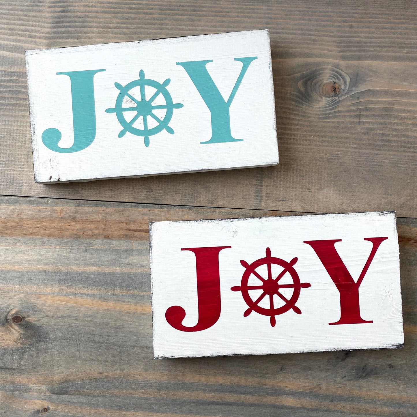 Joy Ship Wheel Sign