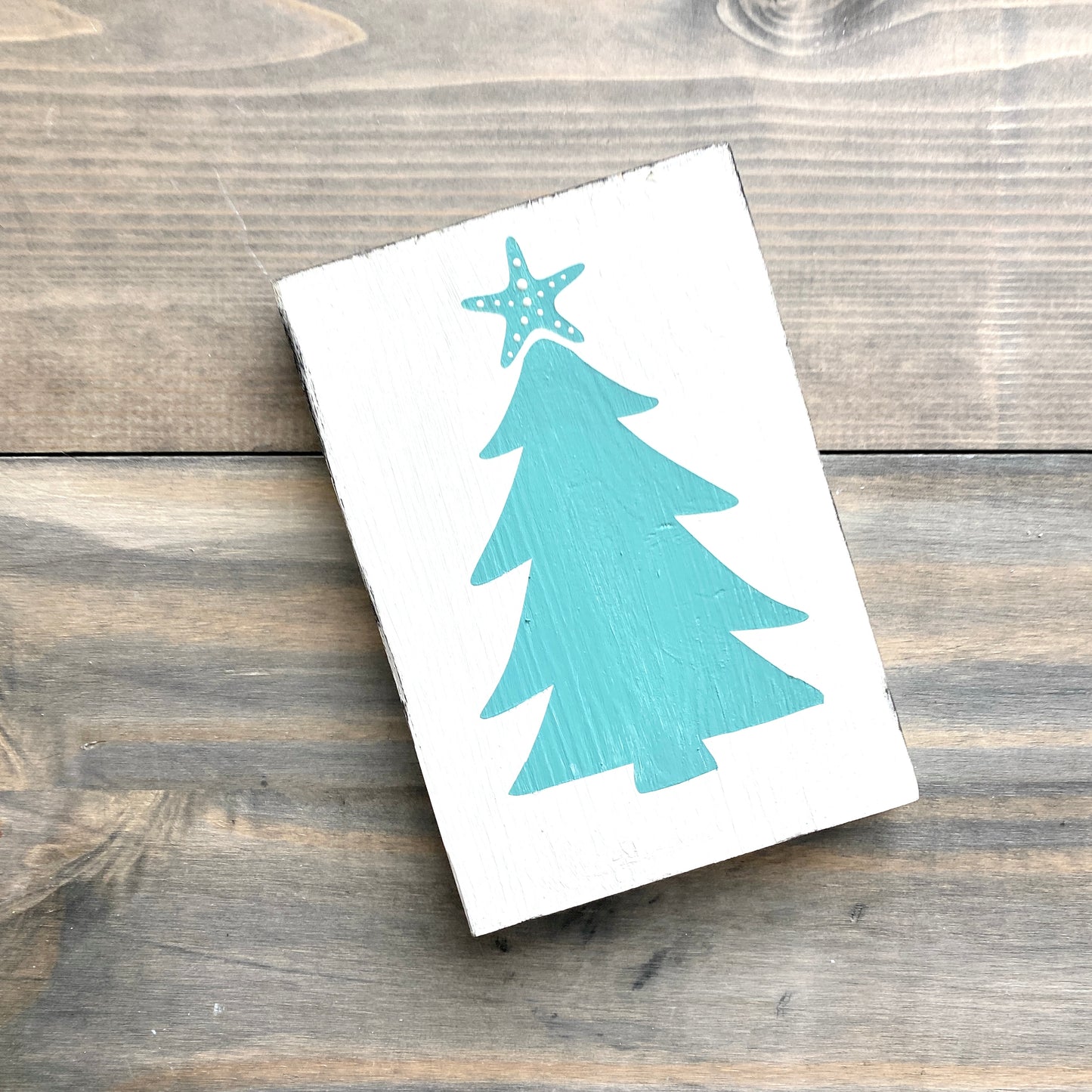 Starfish Christmas Tree Sign
