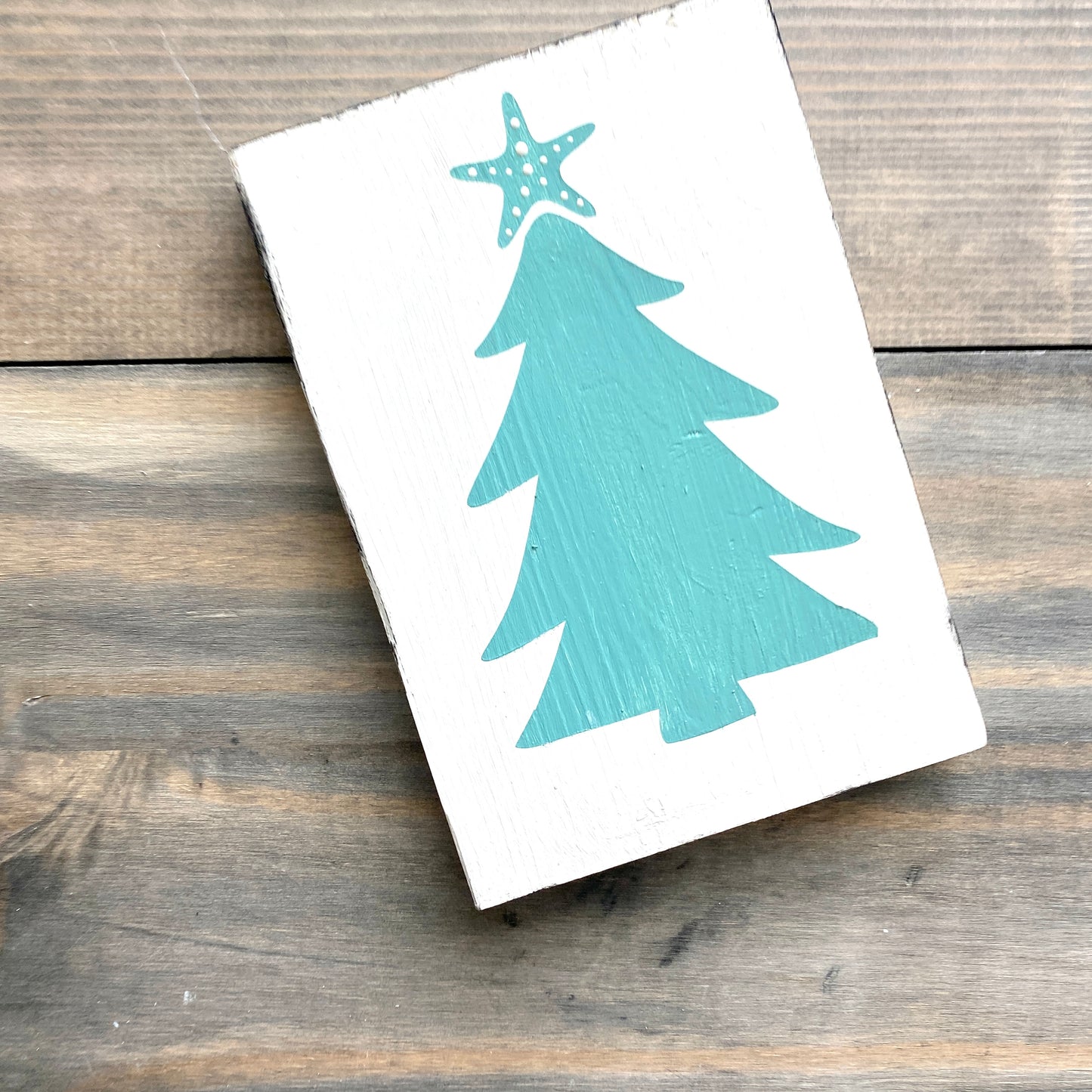 Starfish Christmas Tree Sign