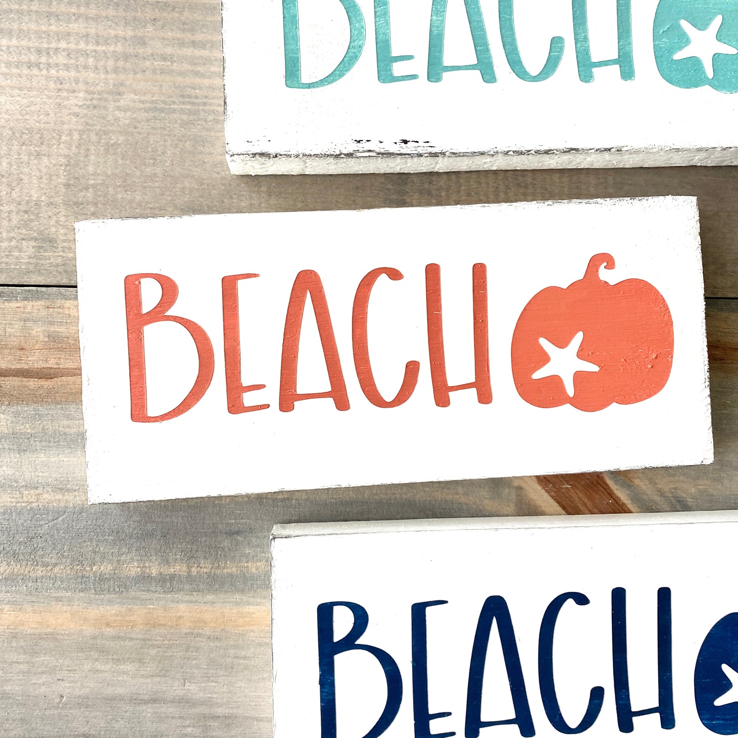 Beach Pumpkin Sign