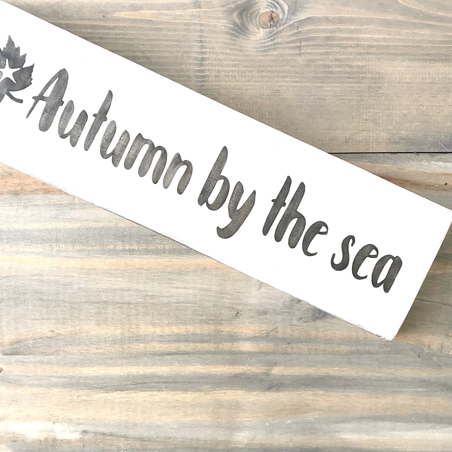 Autumn By The Sea Sign